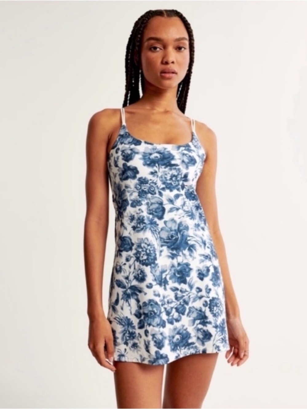 Abercrombie & Fitch Blue Floral Traveler Dress